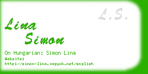 lina simon business card